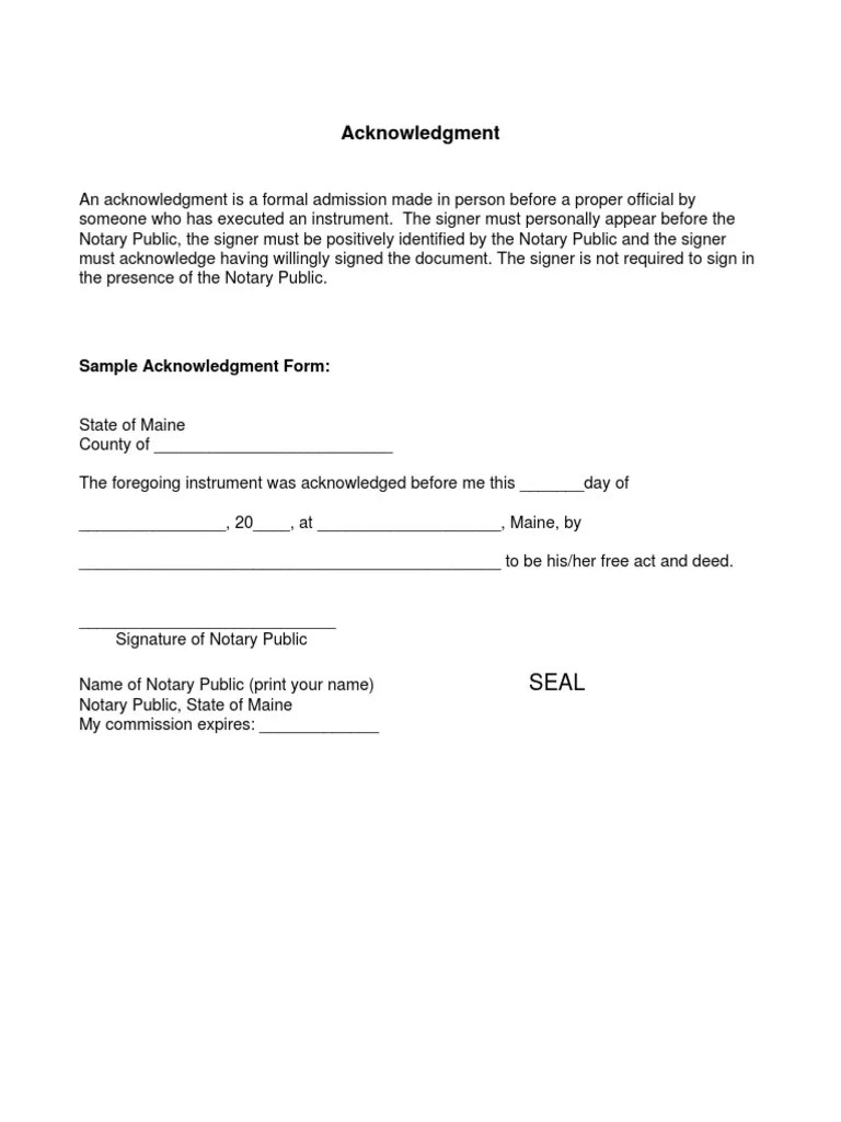 sample notary forms notary public affidavit
