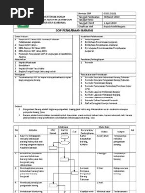 Proses ini biasa terjadi dalam satu sistem yaitu procurement management. Sop Pengadaan Barang Dan Jasa