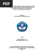 Penerapan model pembelajaran project based. Contoh Sampul Ptk Pdf