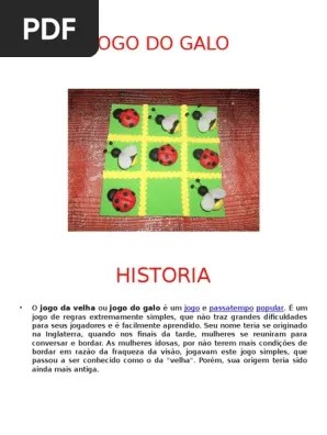 Encontre (e salve!) seus próprios pins no pinterest. Jogo Do Galo Pdf