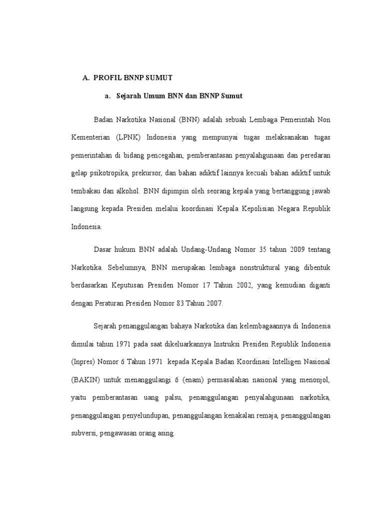 Evaluasi program dan kegiatan bnn; Laporan Ojt Bnn Pdf