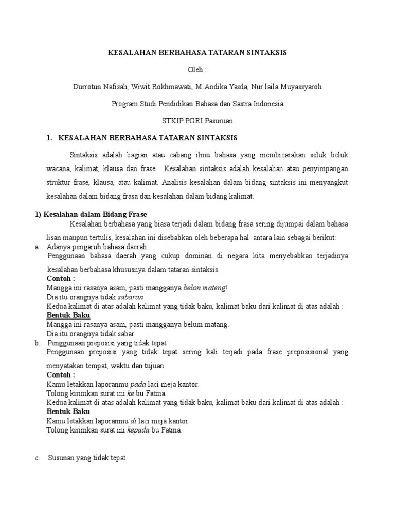 Berikut ini yaitu kumpulan soal yang berkaitan dengan memperbaiki tanda baca sekaligus memperbaiki kata baku dan tidak baku. Soal Pg Kata Baku Dan Tidak Baku Kelas X Beinyu Com