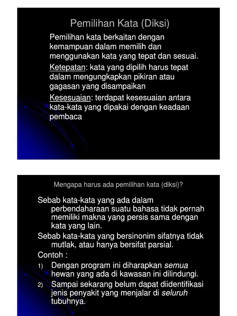 Pemilihan Kata (Diksi) (Compatibility Mode) | PDF