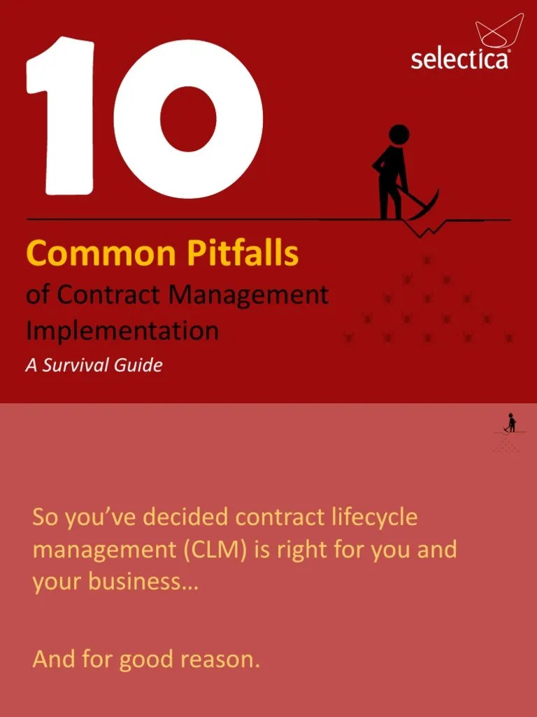 Common Pitfalls: Of Contract Management Implementation | PDF | Metadata | Accountability