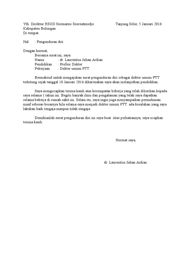 Contoh Surat Komplain Rumah Sakit Contoh Surat 
