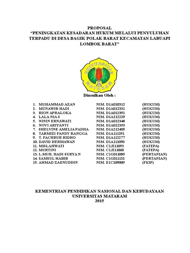 Proposal Dinas | PDF