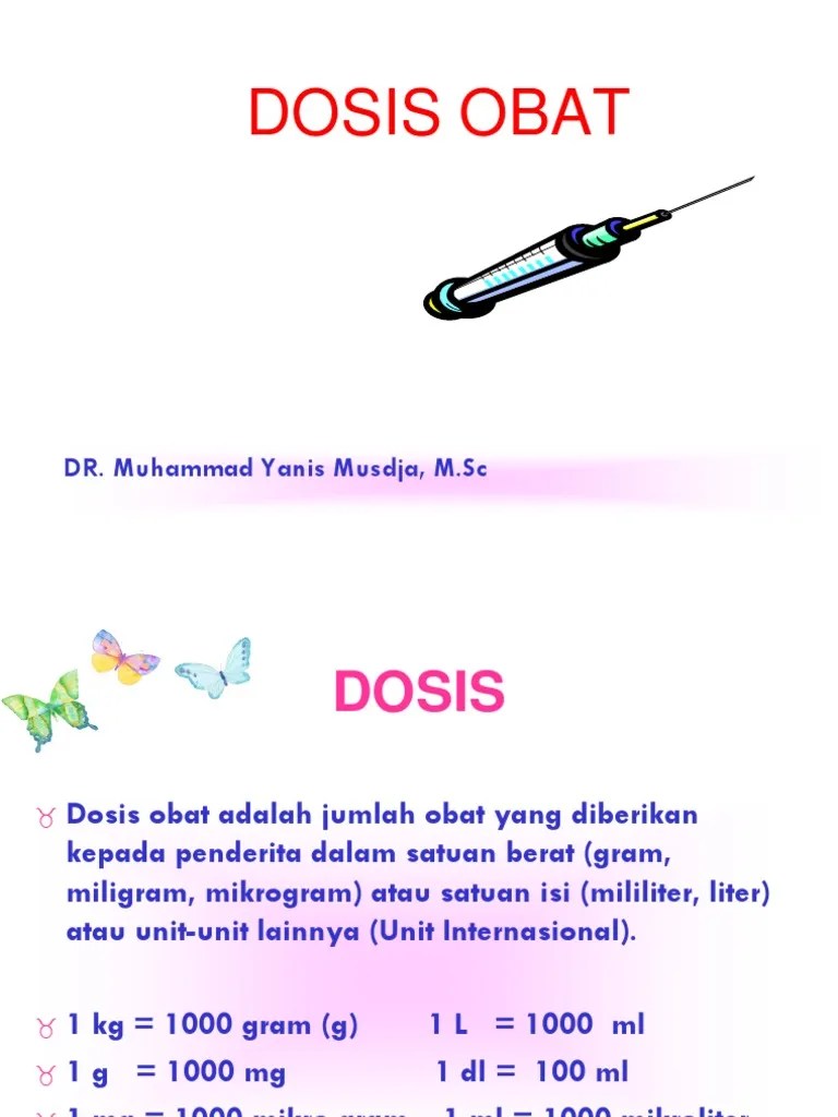 Cara Menghitung Dosis Obat | PDF