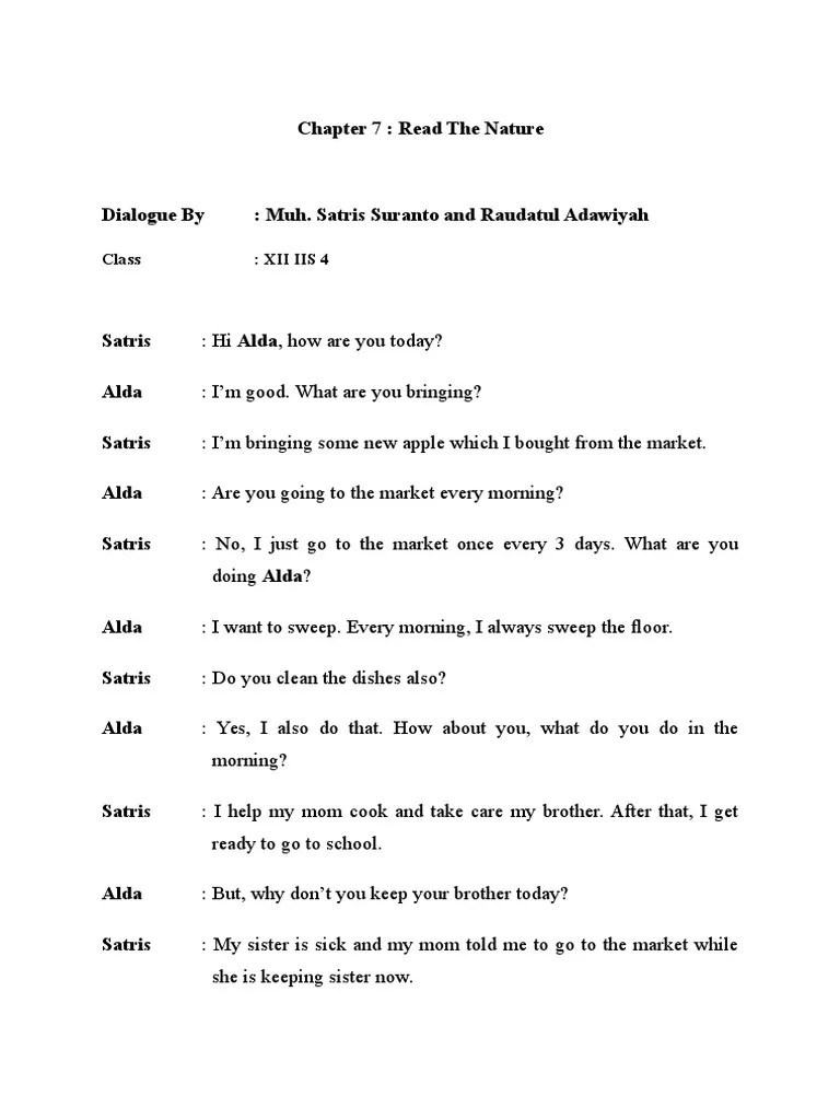 Percakapan Bahasa Inggirs 2 Orang | PDF