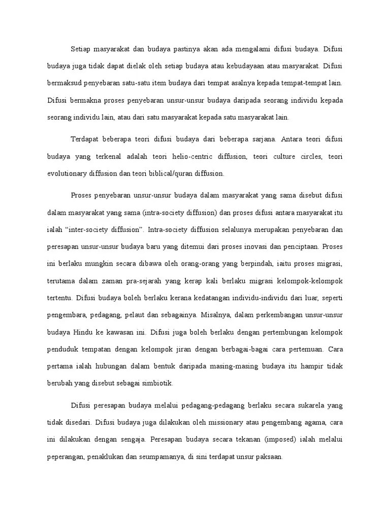 Layanan berlainan disebabkan faktor ras agama dan jantina diskriminasi course hero. Difusi Budaya Dan Akulturasi Budaya Di Malaysia Pdf