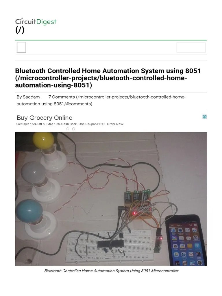 Bluetooth Controlled Home Automation System Using 8051 Microcontroller ...