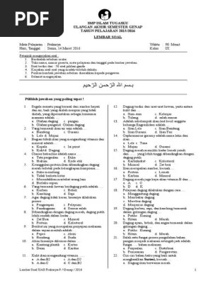 Salah satu kerajinan yang dihasilkan dari suatu keahlian dengan cara merangkai suatu tali disebut… answer choices. Prakarya 9 Uas Smtr2 Pdf