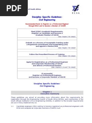 Dsg Civil Specification Technical Standard Mentorship