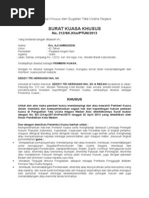 Demikian jawaban dari kami, semoga bermanfaat. Contoh Surat Kuasa Ptun Download Contoh Surat Lengkap
