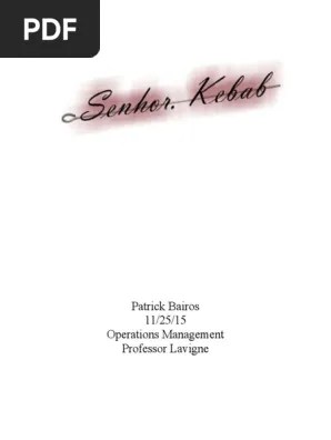 Serta pelaksanaan perjanjian waralaba dari pihak franchisee di outlet kebab. Business Plan Pdf Kebab Payroll