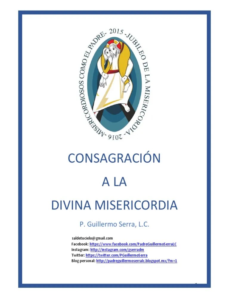 Consagracion A La Divina Misericordia | PDF | Eucaristía | Amor