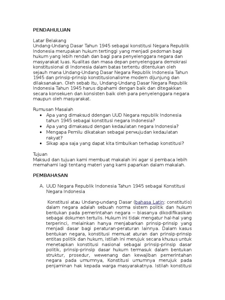 Kedaulatan Negara Indonesia | PDF