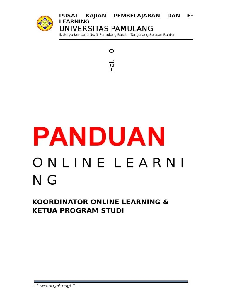 Cara Masuk Ke E Learning Unpam