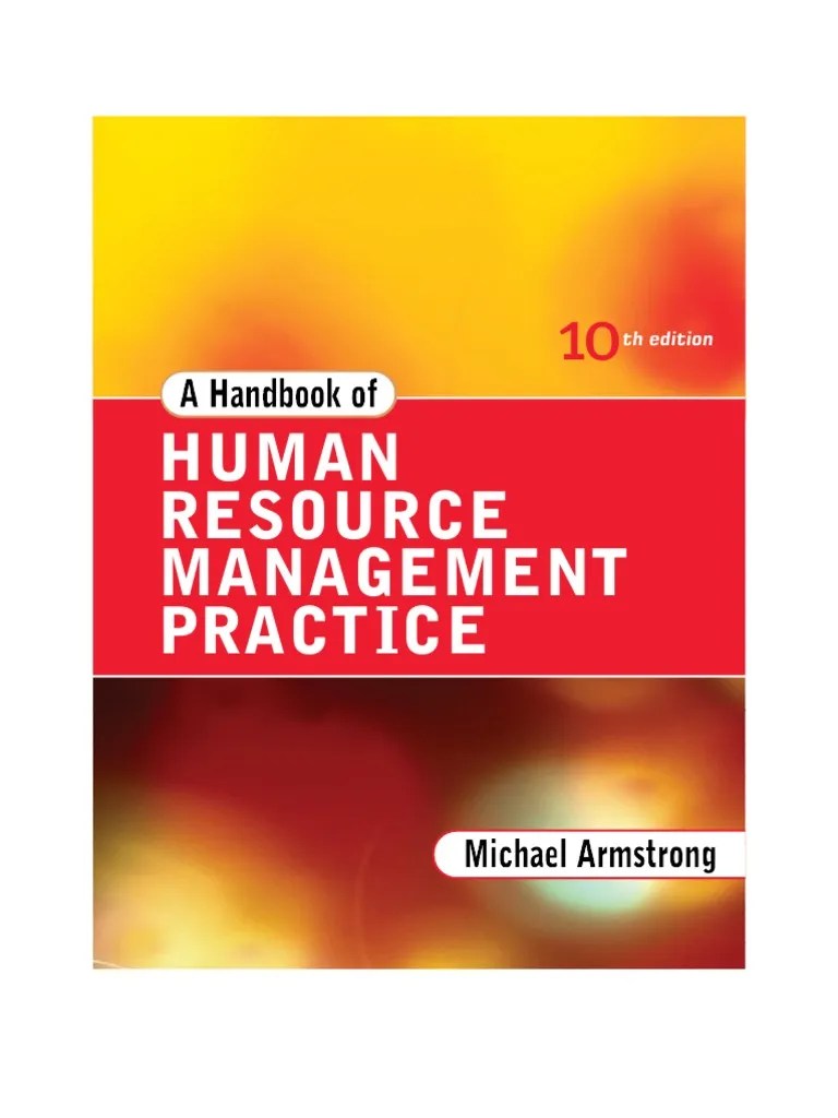 Handbook Of Human Resource Management