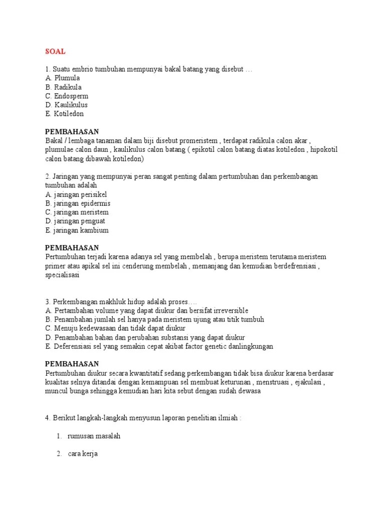 Soal biologi kelas 12 semester 1 dan pembahasan. Soal Akm Biologi Sma Kelas 12 Contoh Soal Pelajaran