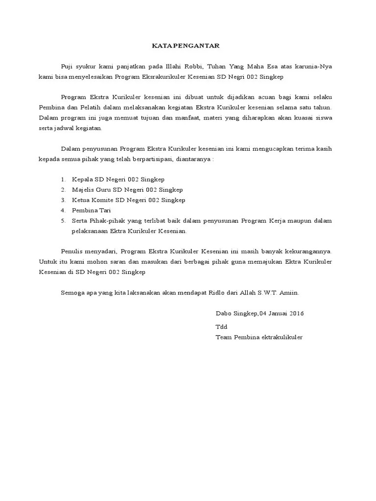 Program Kerja Seni Musik | PDF