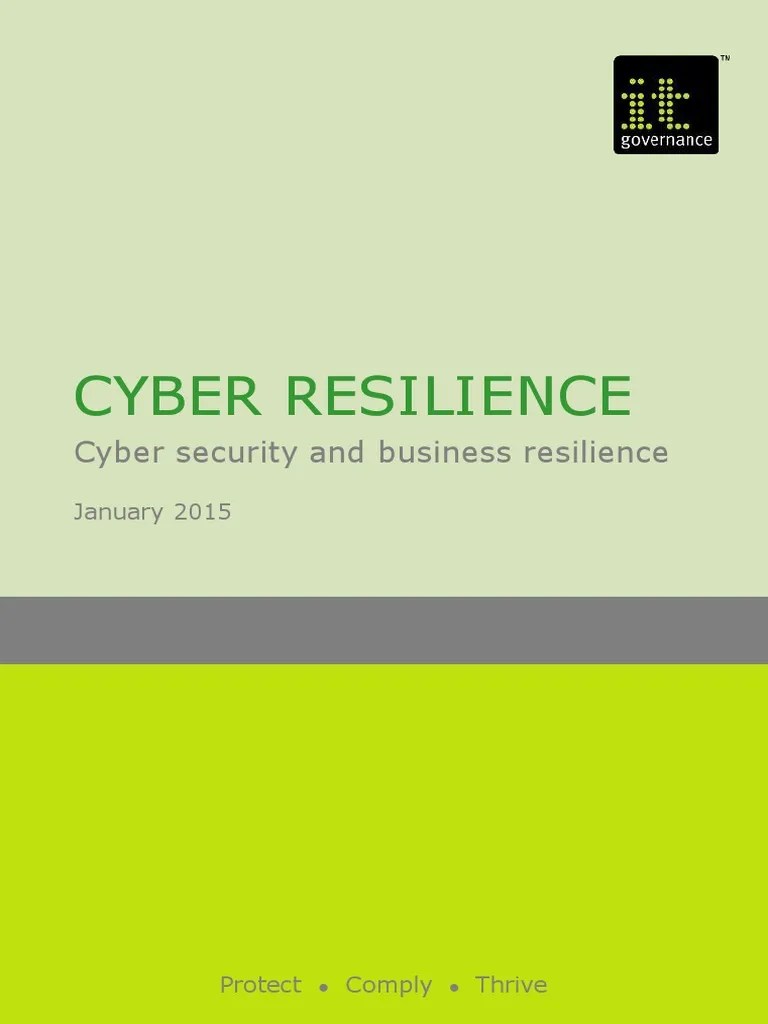 Cyber Resilience | PDF | Business Continuity | Computer Security
