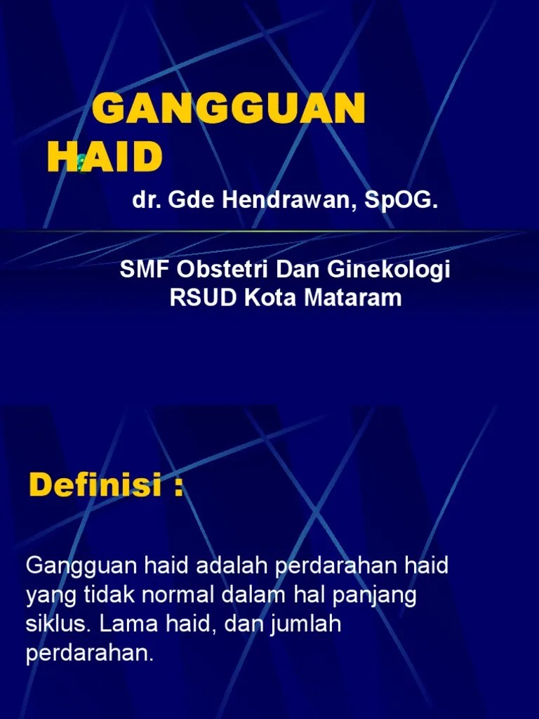 Gangguan Haid (D) | PDF