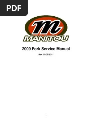 2009 Fork Service Manual Suspension Vehicle Nut Hardware