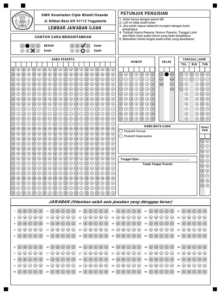 Dmr softwareujian terbaik di indonesia. Smr Test Printing Desain Ljk Ujian Nasional Pdf