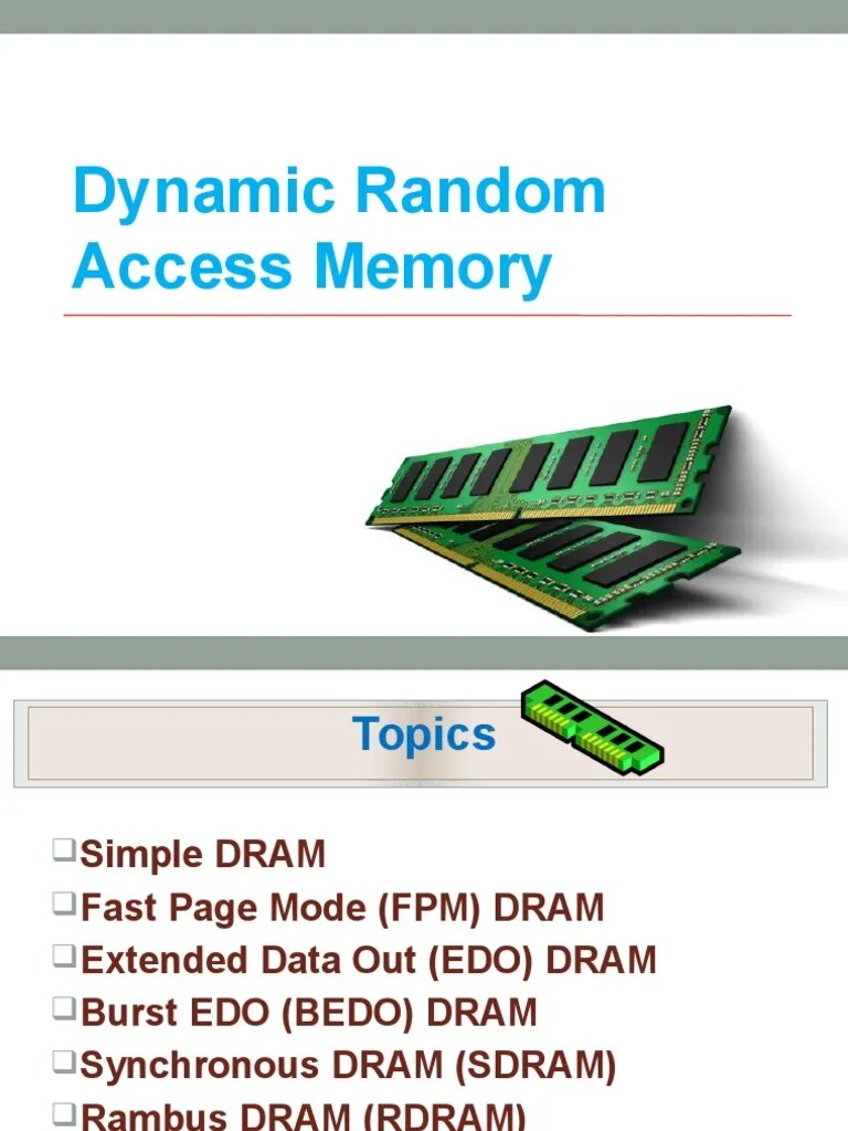 Dynamic Random Access Memory | PDF | Dynamic Random Access Memory ...