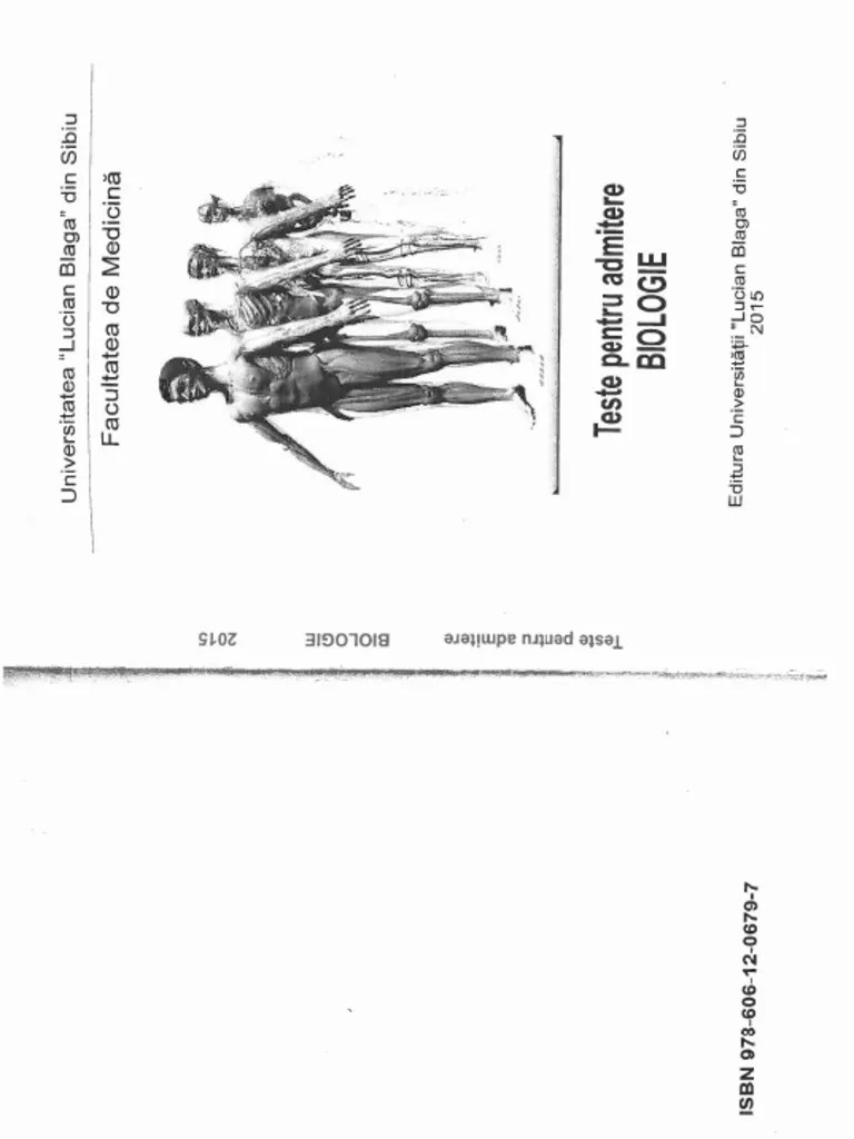 Carti si teste grila admitere medicina chimie, biologie umf cluj. Teste Admitere Medicina Sibiu Biologie Pdf