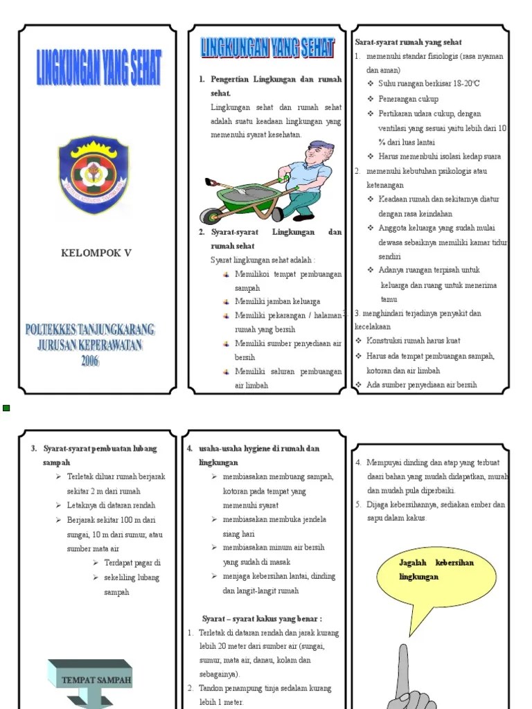 Leaflet Lingkungan Sehat | PDF