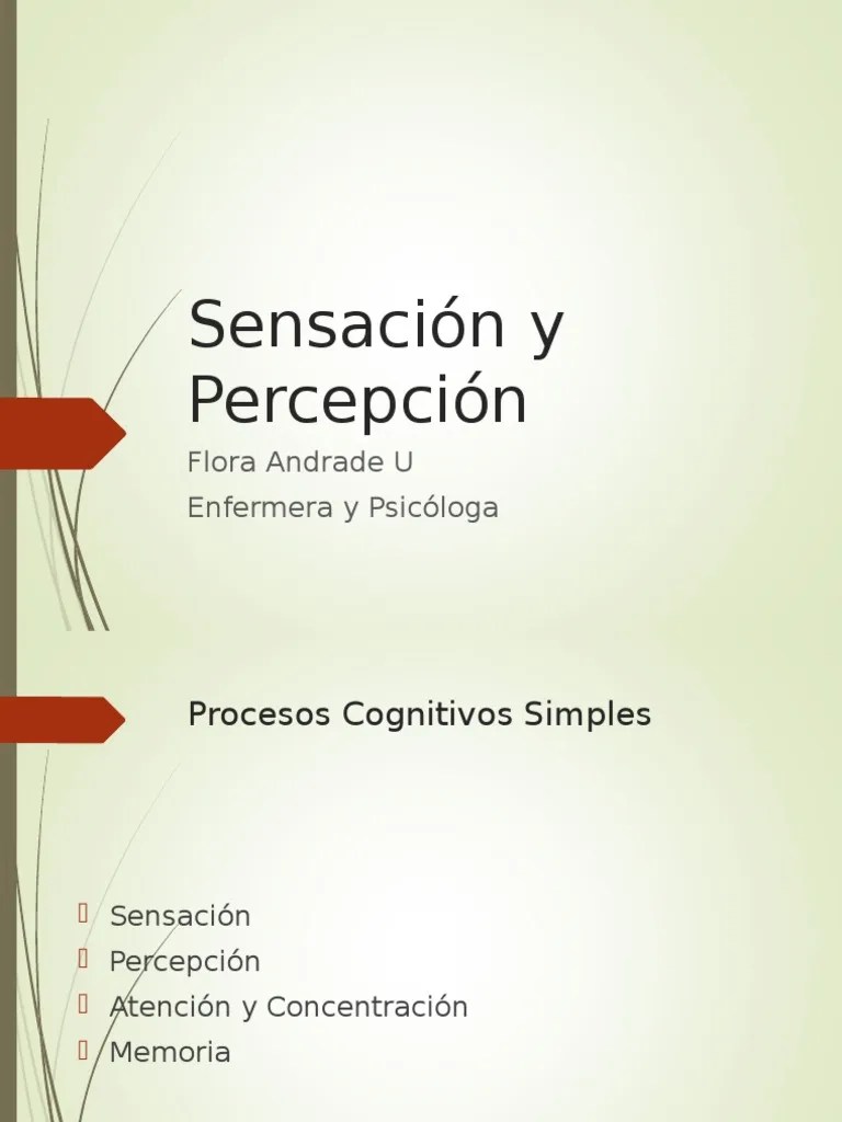 Sensación Y Percepción | PDF | Percepción | Atención