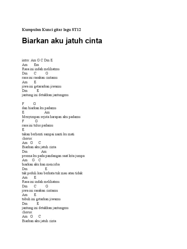 Adrie saputra jumat, 26 november 2021 | 16: . Kumpulan Kunci Gitar Lagu St12 Pdf
