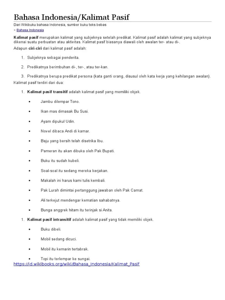 Apa Perbedaan Kalimat Aktif Dan Pasif Clearnote 