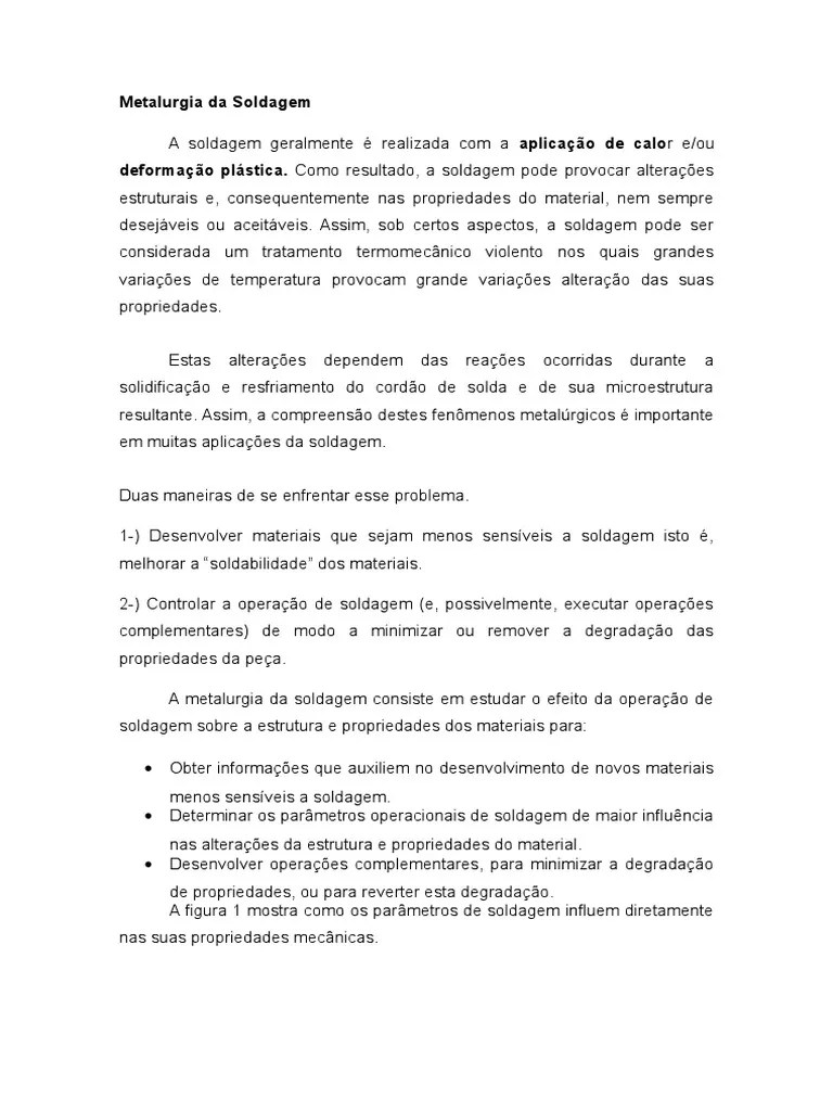 Metalúrgia Da Soldagem | PDF | Congelamento | Calor