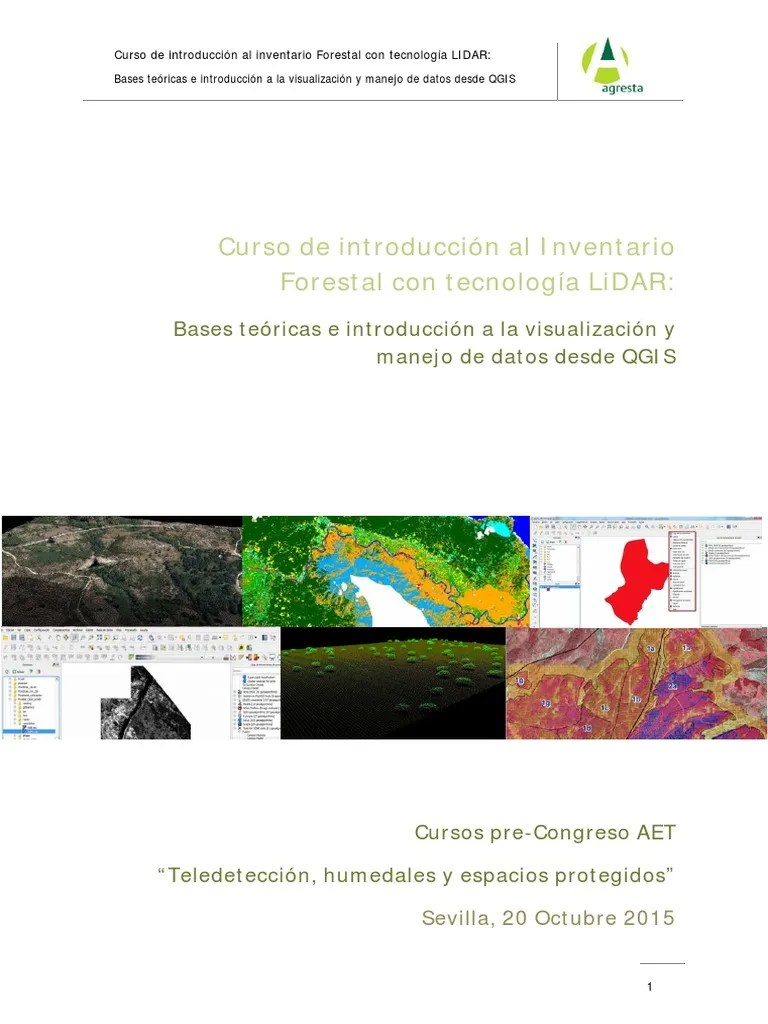 Curso De Introducción Al Inventario Forestal Con Tecnología LiDAR QGIS | PDF | Lidar | Sistema ...