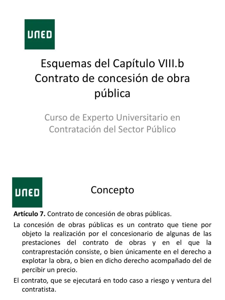 Contrato De Concesion De Obra Publica | Descargar Gratis PDF | Gobierno