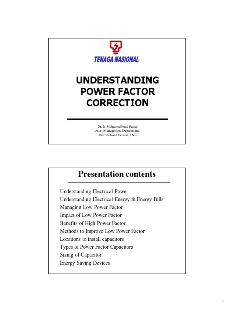 Understanding Power Factor Correction Kilowatt Hour