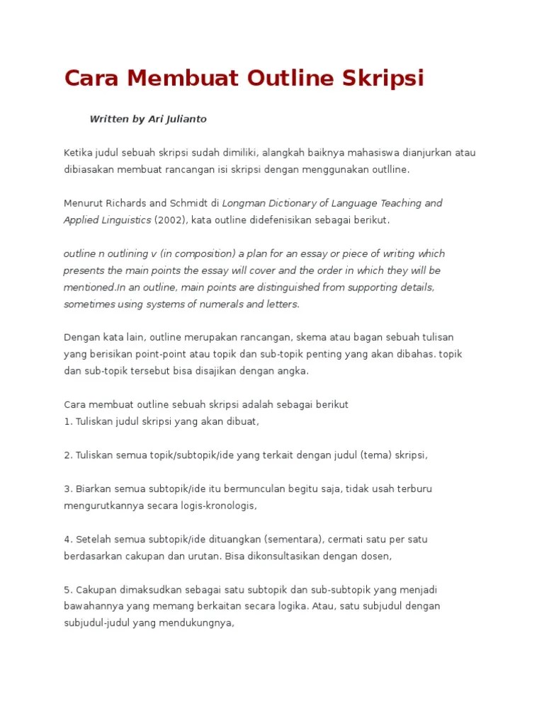 14 Contoh Outline Proposal Penelitian Kuantitatif Pictures Serverupsus 