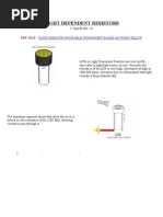 Light Dependent Resistor Ldr Condensed Matter Physics