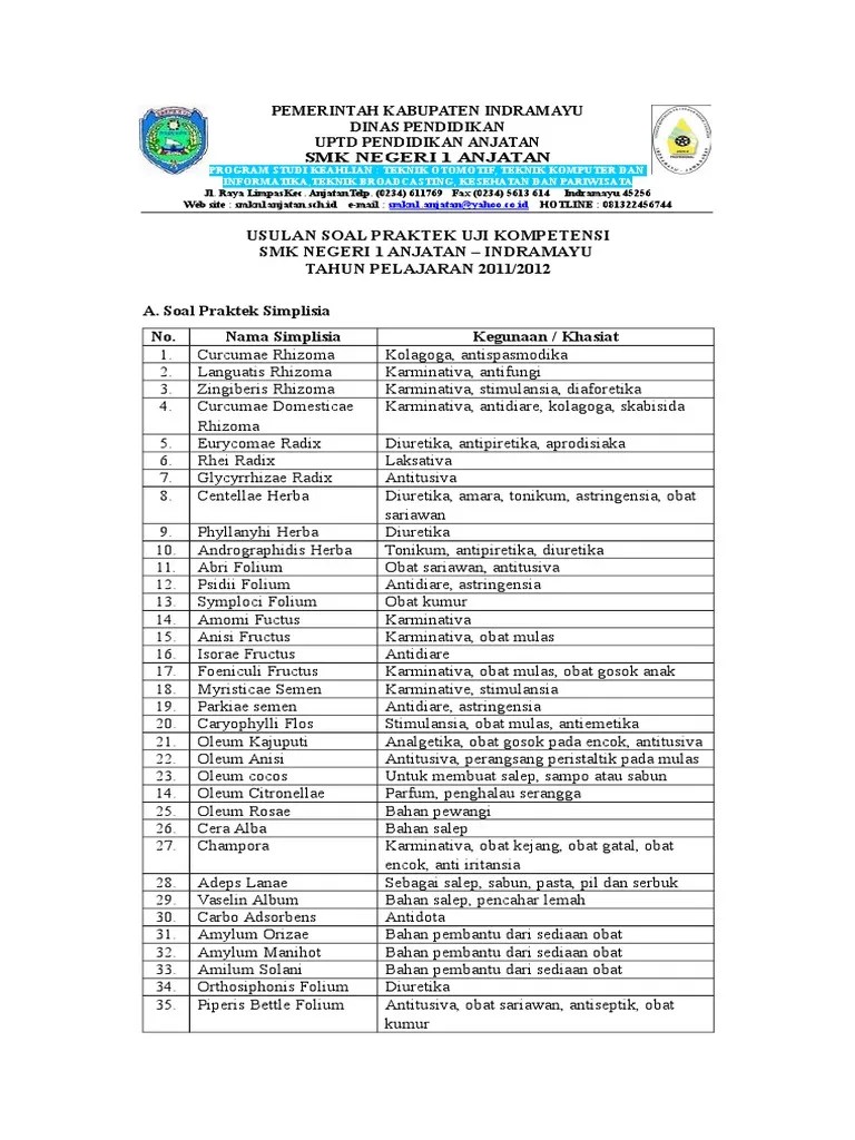 Usulan Soal Upk | PDF