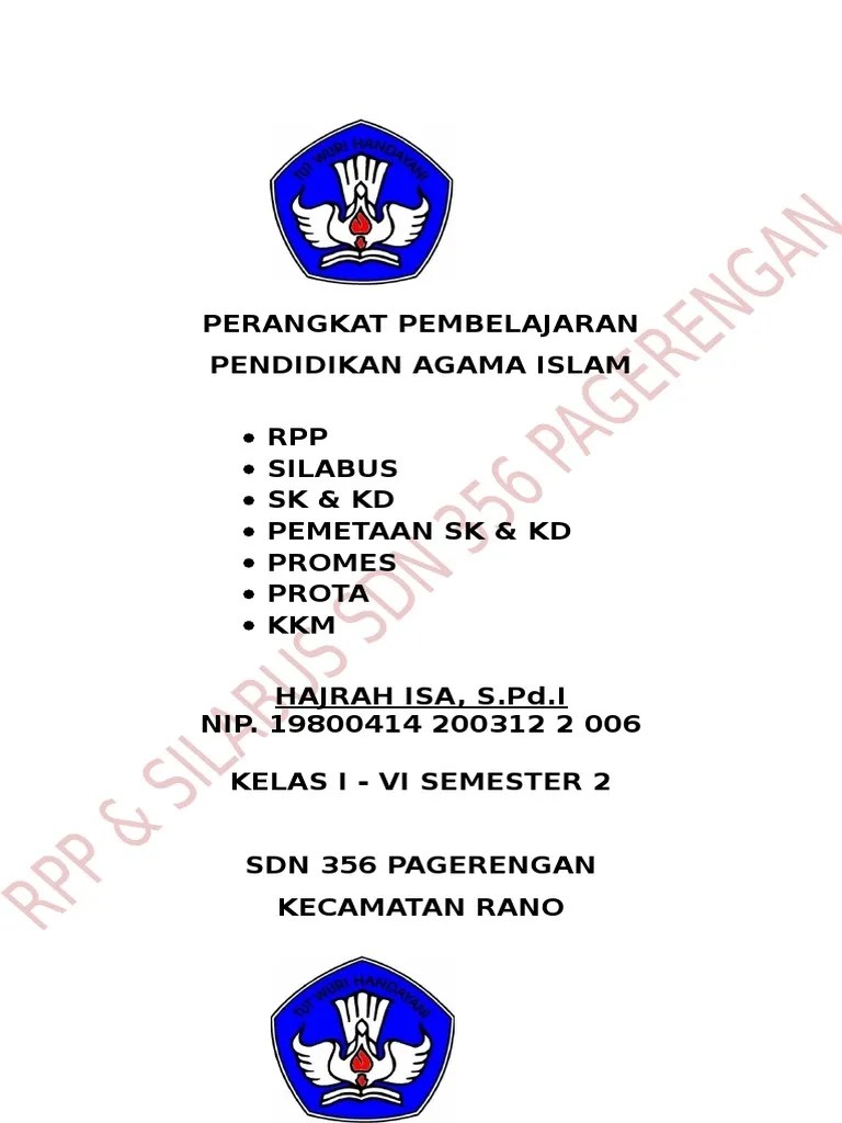 Harga murah di lapak bahan ajar guru. Sampul Rpp Pdf