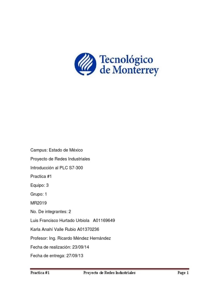 Practica 1 PDF | PDF | Controlador Lógico Programable | Ingeniería Informática