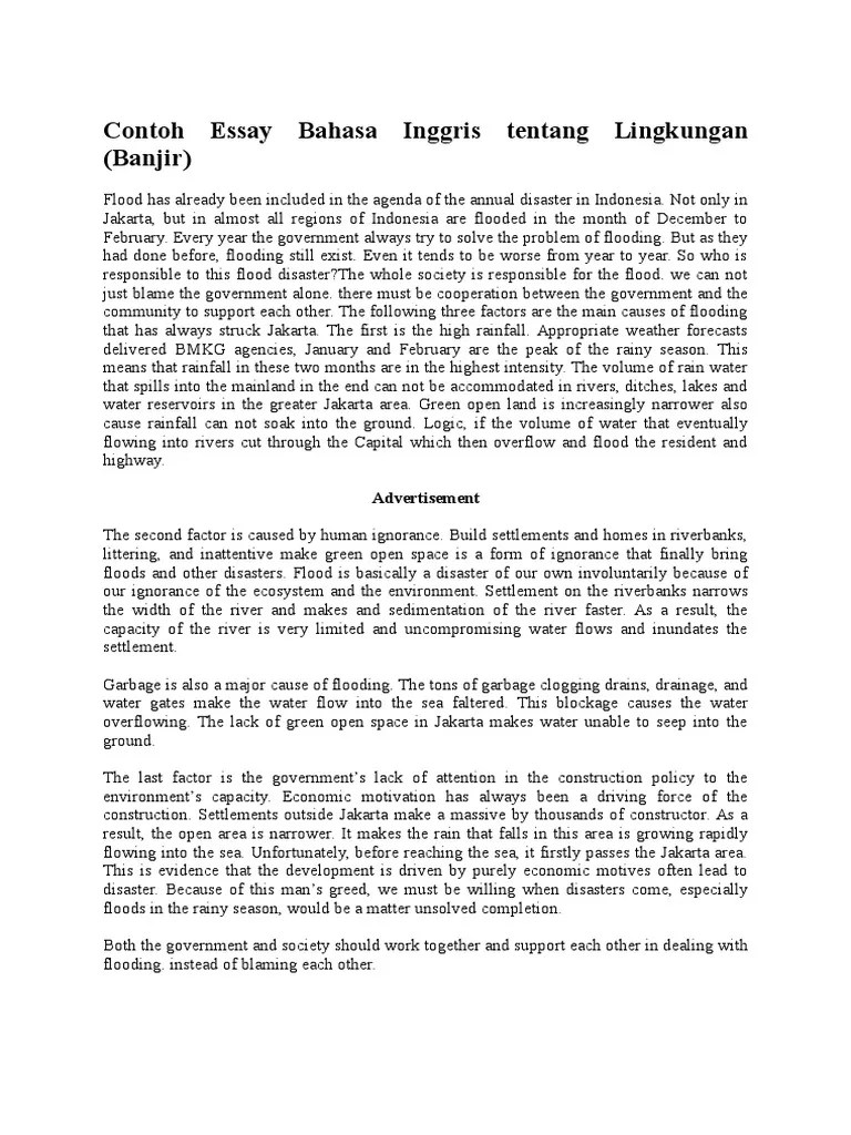 Berikut adalah kumpulan dari 7 essay sangat pendek berbagai topik yang bisa dikegorikan . Contoh Essay Bahasa Inggris Contoh Resource