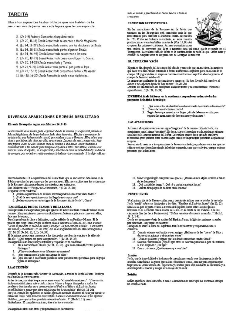La Resurrección De Jesús: Hecho Histórico Y Mensaje De Esperanza | PDF | La Resurrección De ...