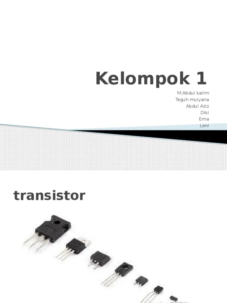 Transistor Kel 1