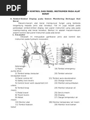 Alat berat ini digunakan untuk memindahkan timbunan material atau menggali tanah. Bab Xii Sistem Kontrol Dan Monitoring Pdf