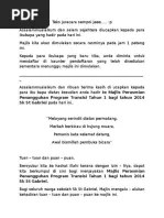 Bismillahi rahmanirrahim, terima kasih saudara pengacara majlis yang dihormati tuan guru . Teks Ucapan Pengarah Program Pdf