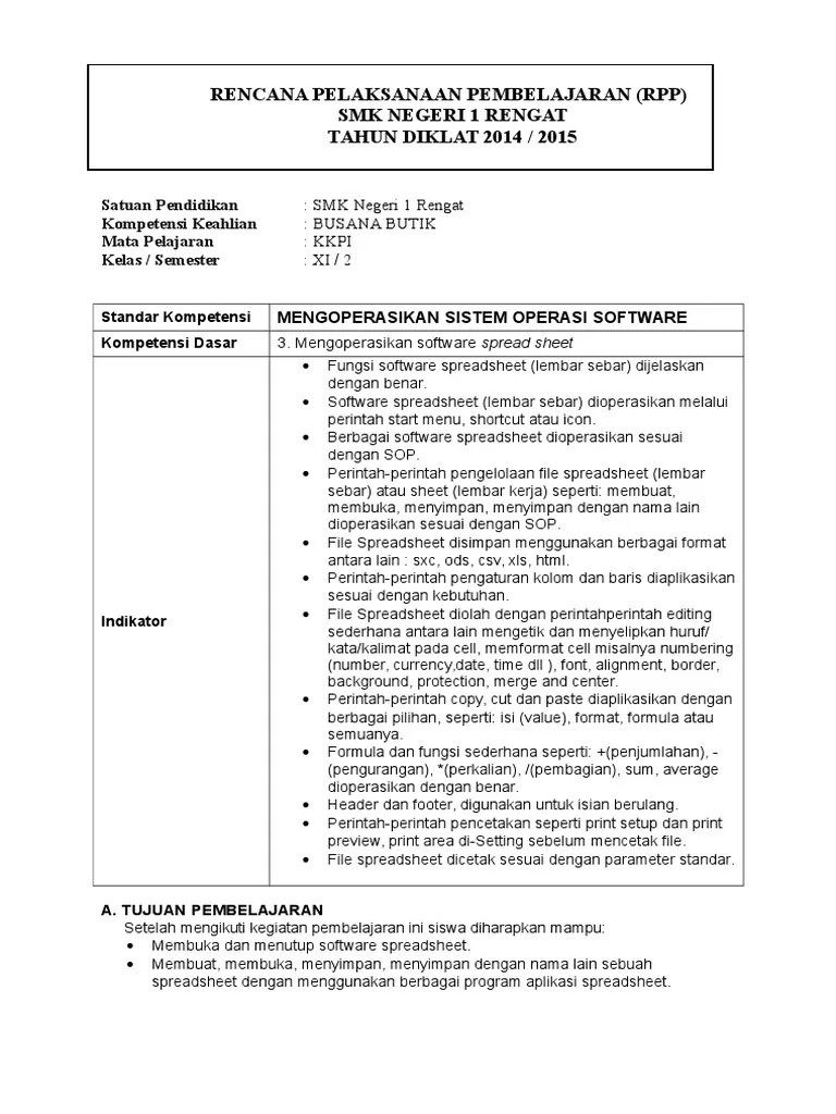 Rpp dibuat oleh guru untuk membantunya dalam mengajar biar sesuai. Rpp Kkpi Kelas Xi Doc