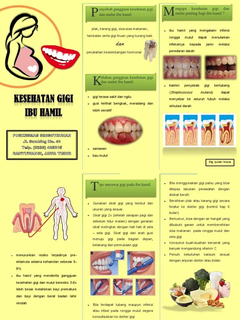 Leaflet Gigi Dan Mulut Ibu Hamil | PDF